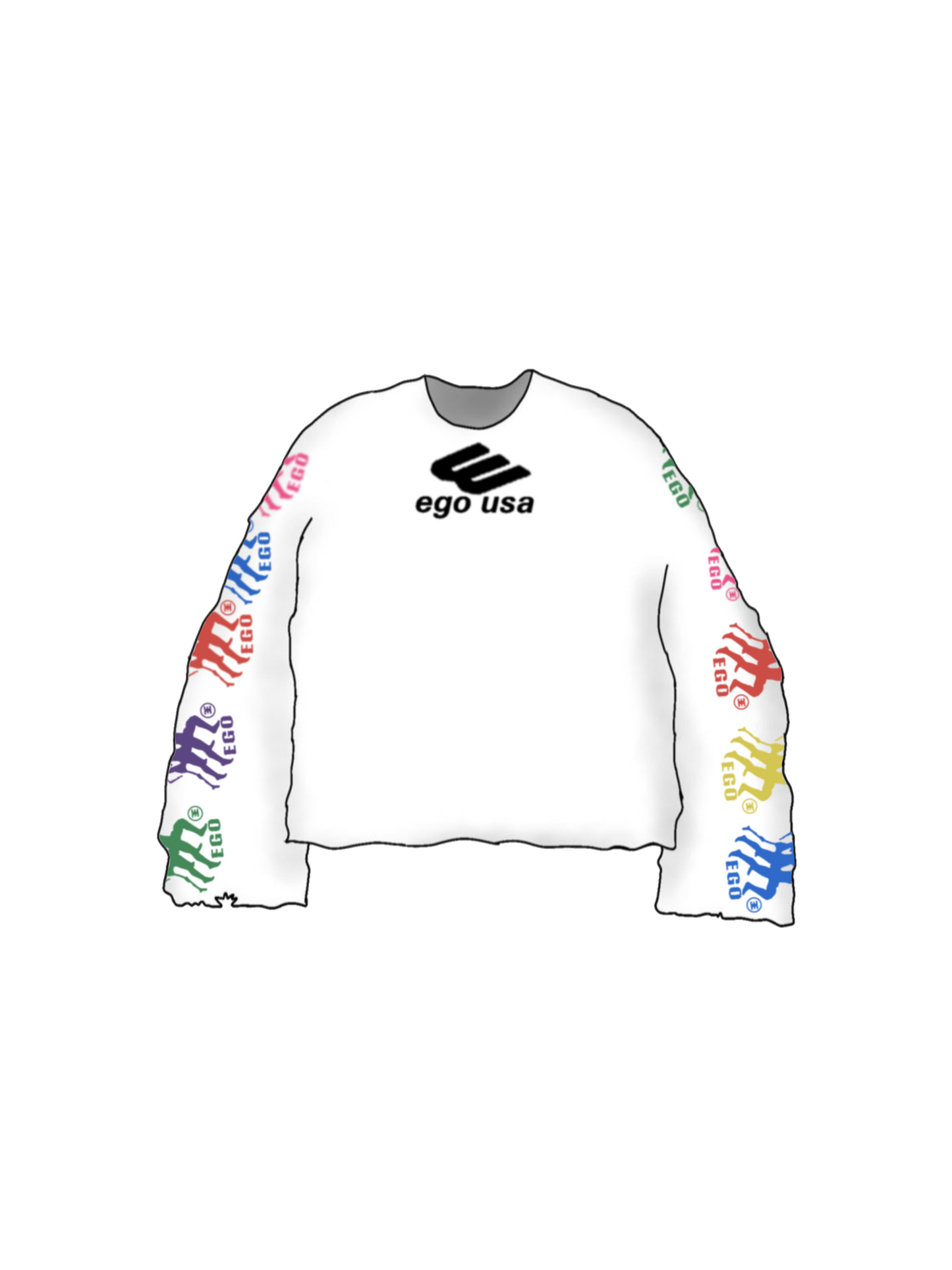 ego vs the world long sleeve (v2)